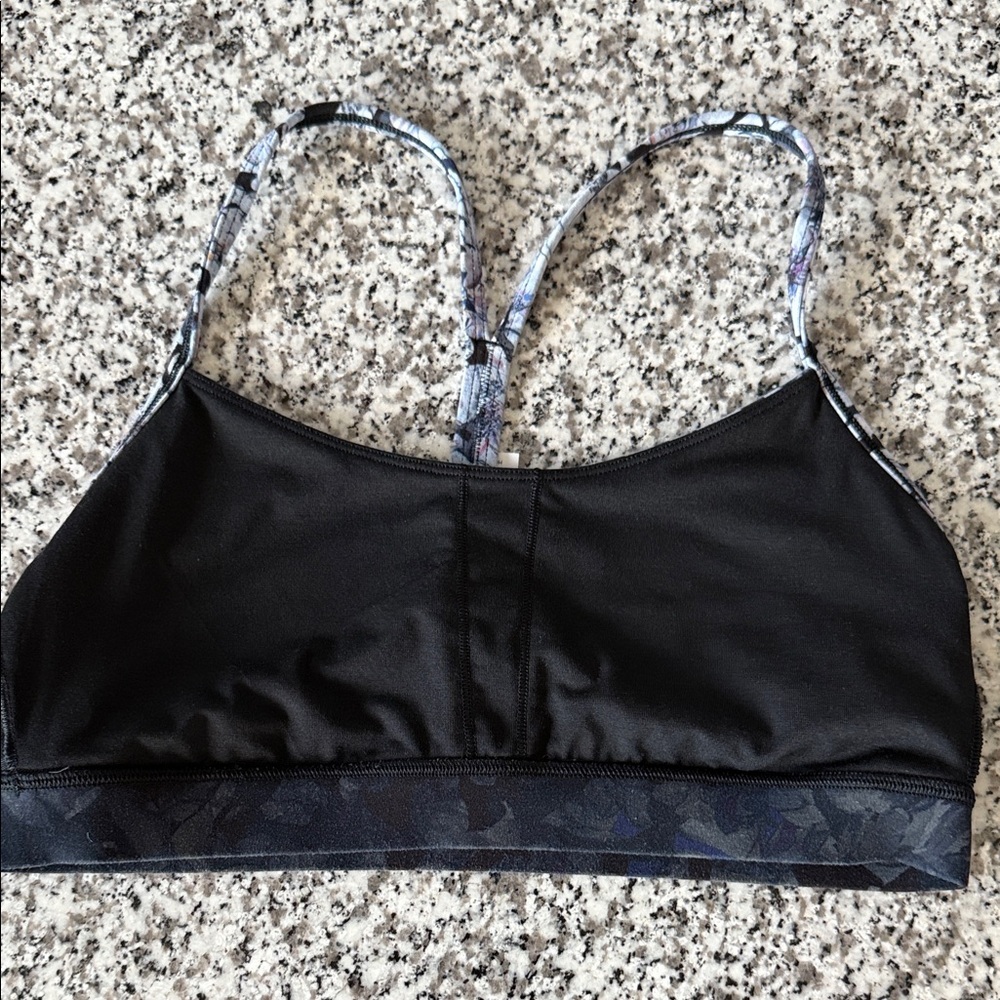 Lululemon Flow Y Floral Print Sports Bra Size 10 - Picture 4 of 10